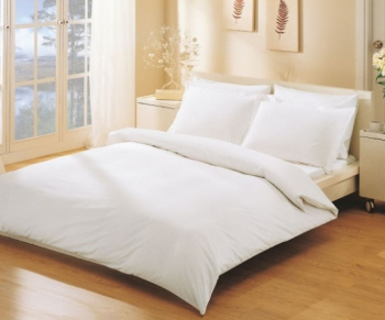 Комплект постельного белья 1,5-спальный, лён 100 %, белый